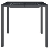 Garden Table Anthracite Steel