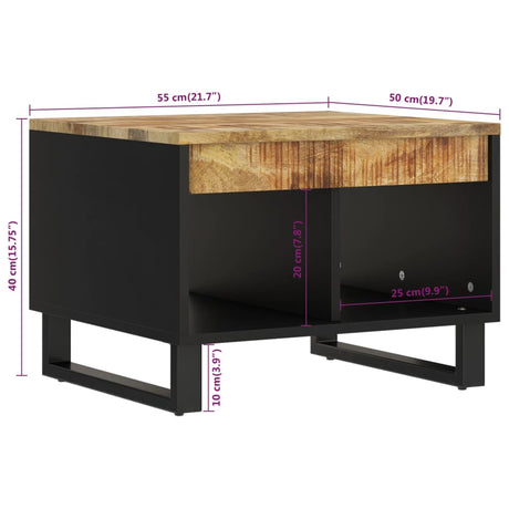 Coffee Table 55X50X40 Cm Solid Wood Mango