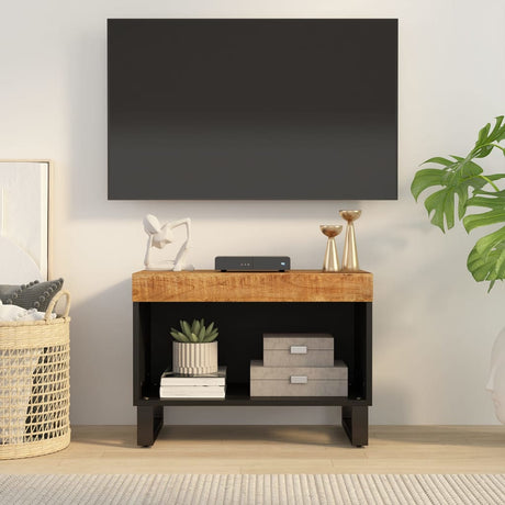 Tv Cabinet 60X33X43.5 Cm Solid Wood Mango