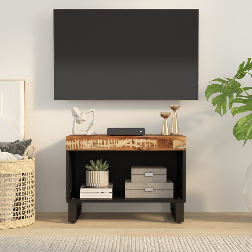Tv Cabinet 60X33X43.5 Cm Solid Wood Mango