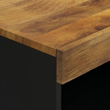 Side Cabinet 60X33X107 Cm Solid Wood Mango
