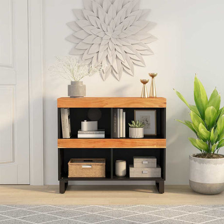 Side Cabinet 85X33X75 Cm Solid Wood Mango