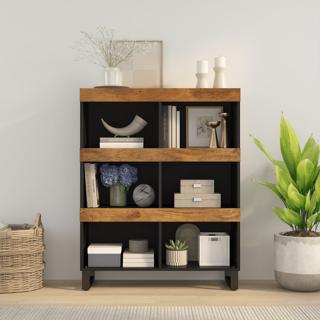 Side Cabinet 85X33X107 Cm Solid Wood Mango