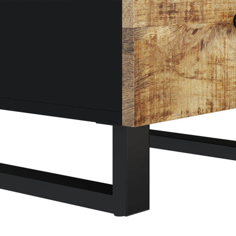 Sideboard With 3 Drawers 40X33.5X75 Cm Solid Wood Mango