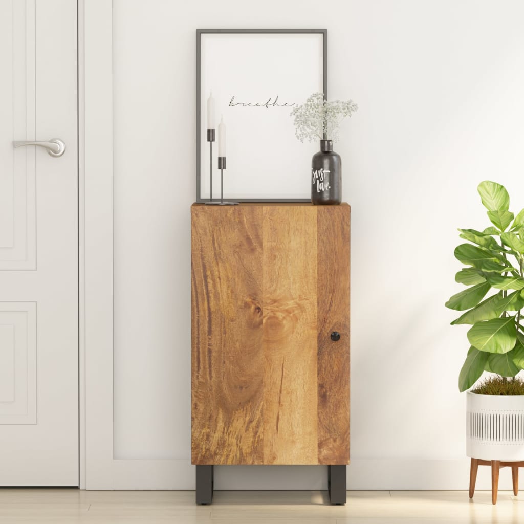 Sideboard With Door 40X31X75 Cm Solid Wood Reclaimed