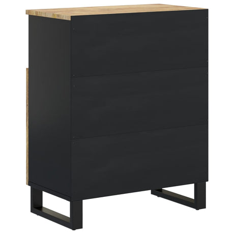 Sideboard With 2 Doors 60X33X75 Cm Solid Wood Mango