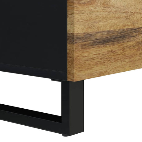 Sideboard With 2 Doors 80X33X75 Cm Solid Wood Mango