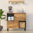 Sideboard With 2 Doors 80X33X75 Cm Solid Wood Mango