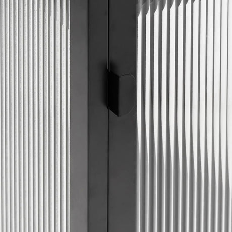 Sideboard Black 105X35X70 Cm Glass And Steel