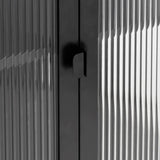 Sideboard Black 75X35X105 Cm Glass And Steel