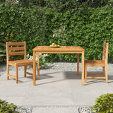 5 Piece Garden Dining Set Solid Wood Teak