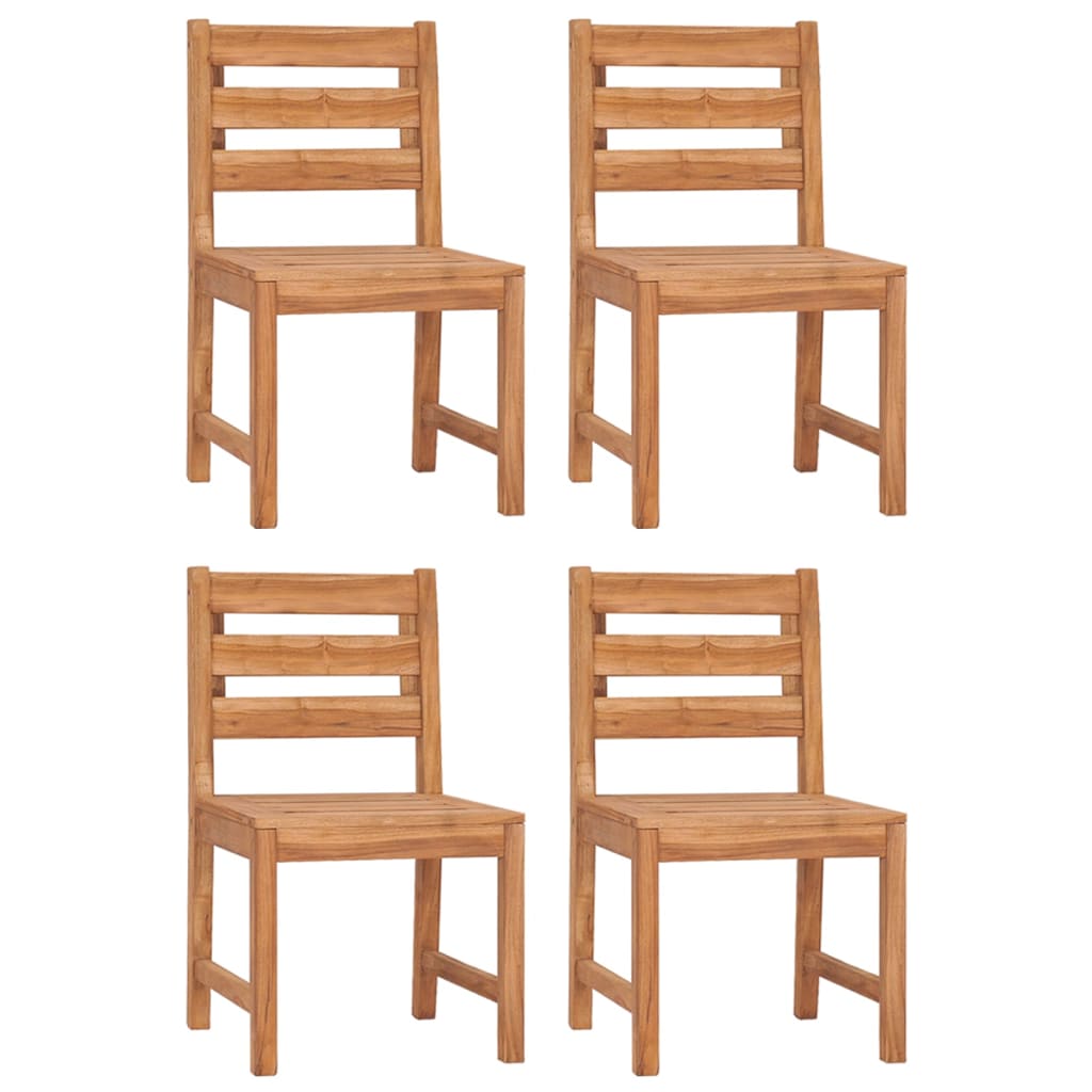 5 Piece Garden Dining Set Solid Wood Teak