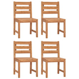 5 Piece Garden Dining Set Solid Wood Teak