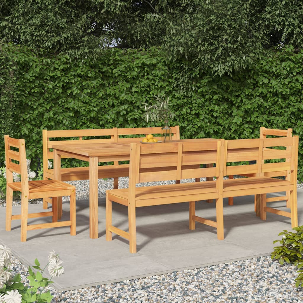 3 Piece Garden Dining Set Solid Wood Teak