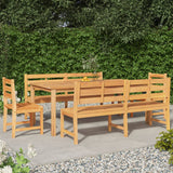 3 Piece Garden Dining Set Solid Wood Teak