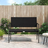 2-Seater Garden Bench Poly Rattan