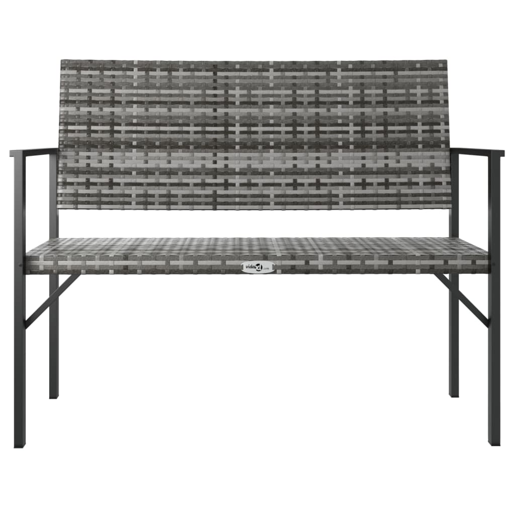 2-Seater Garden Bench Poly Rattan