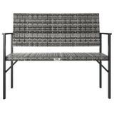 2-Seater Garden Bench Poly Rattan