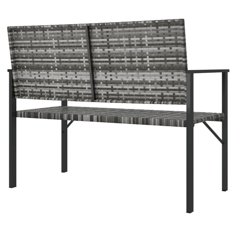 2-Seater Garden Bench Poly Rattan