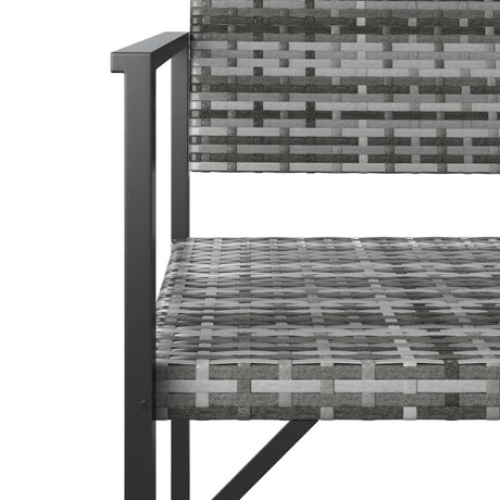 2-Seater Garden Bench Poly Rattan