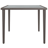 Garden Table Grey 48X48X37 Cm Steel