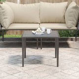 Garden Table Grey 48X48X37 Cm Steel
