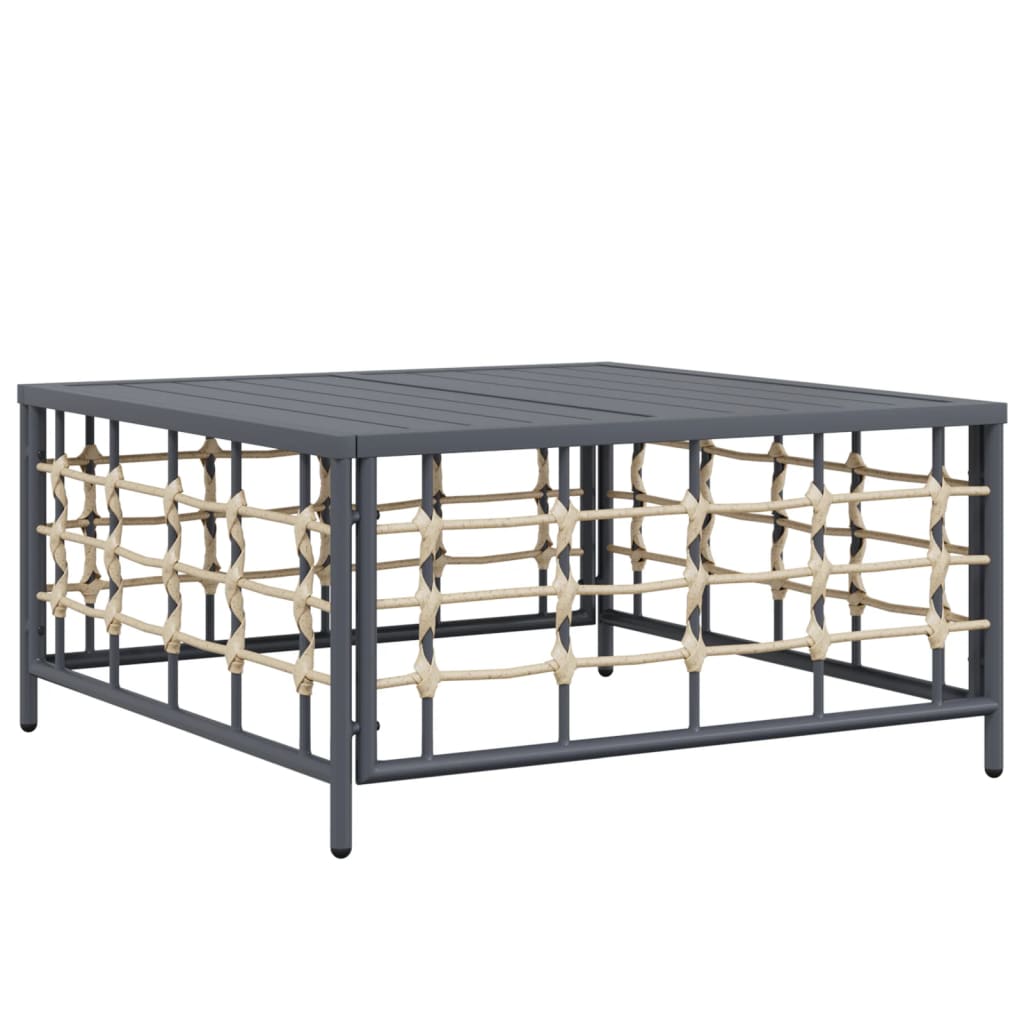 Garden Anthracite 70X70X34 Cm Poly Rattan