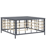 Garden Anthracite 70X70X34 Cm Poly Rattan