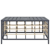 Garden Anthracite 70X70X34 Cm Poly Rattan