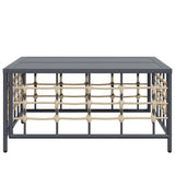 Garden Anthracite 70X70X34 Cm Poly Rattan