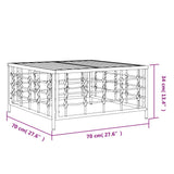 Garden Anthracite 70X70X34 Cm Poly Rattan