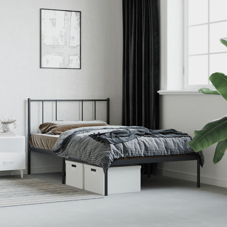 Metal Bed Frame Without Mattress 90X190Cm