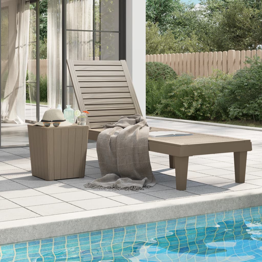 Sun Lounger 155X58X83 Cm Polypropylene