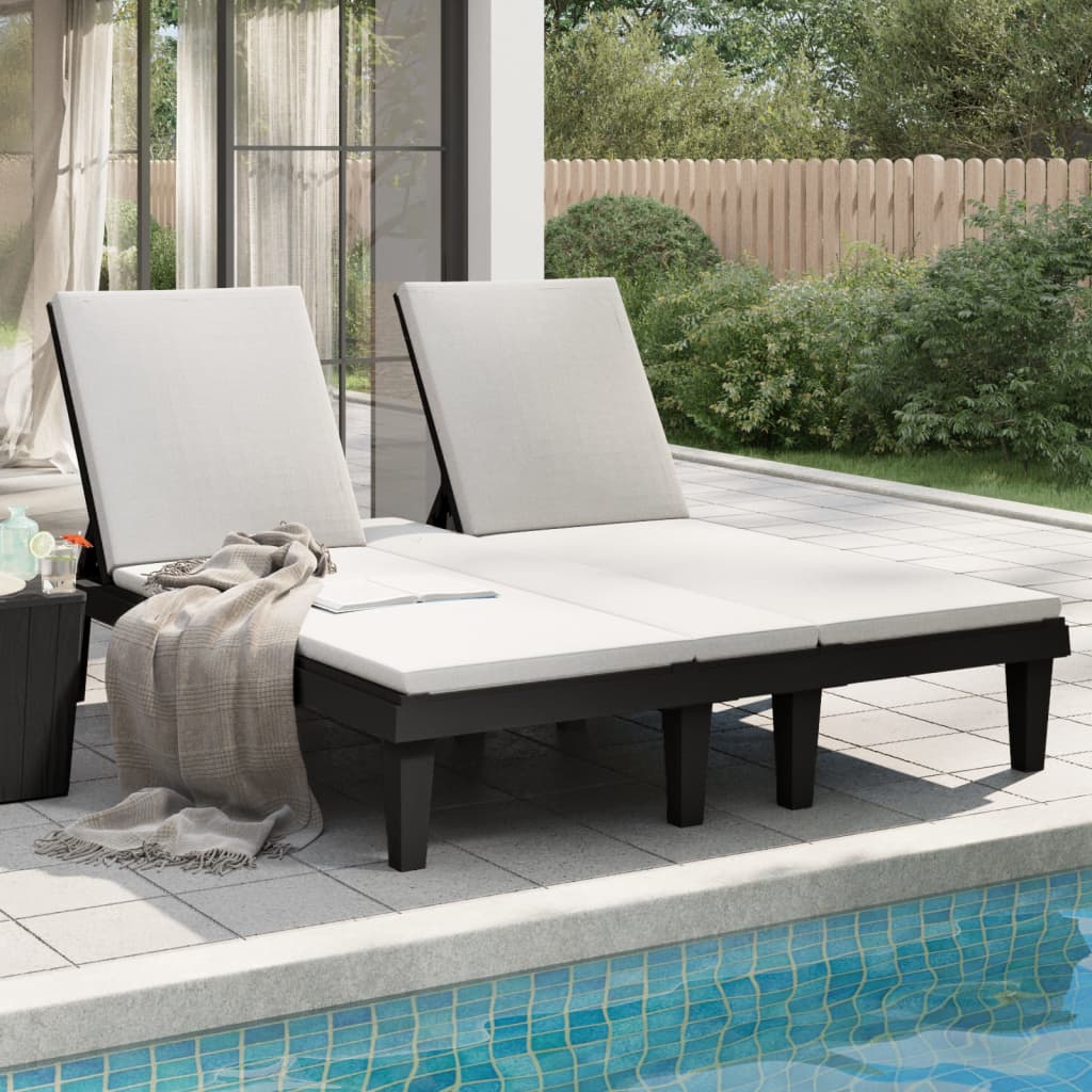 Double Sun Lounger 155X138X83 Cm Polypropylene