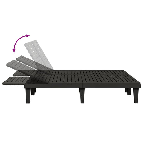 Double Sun Lounger 155X138X83 Cm Polypropylene