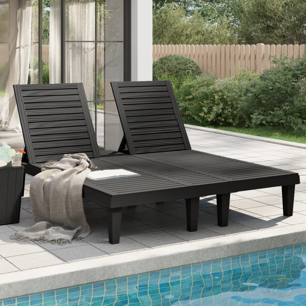 Double Sun Lounger 155X138X83 Cm Polypropylene