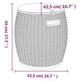 4-In-1 Garden Storage Box Polypropylene