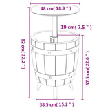 3-In-1 Ice Cooler Table Polypropylene