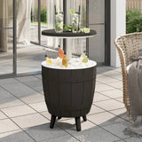 3-In-1 Ice Cooler Table Polypropylene