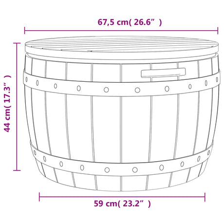 3-In-1 Garden Storage Box Polypropylene
