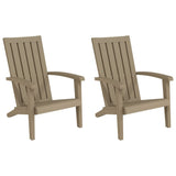 Garden Adirondack Chairs 2 Pcs Polypropylene