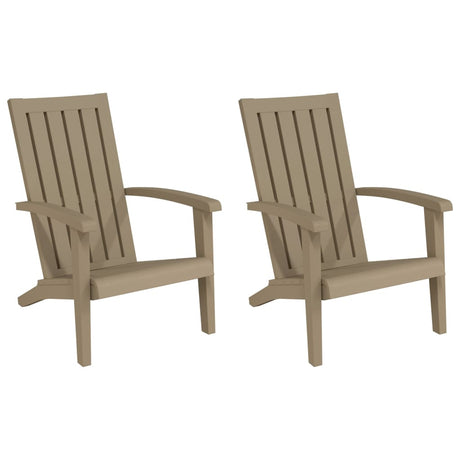 Garden Adirondack Chairs 2 Pcs Polypropylene