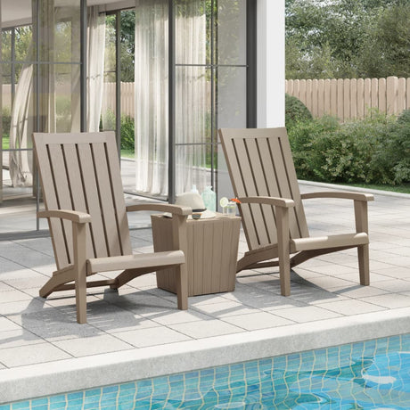 Garden Adirondack Chairs 2 Pcs Polypropylene