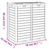 Outdoor Garbage Bin 78X41X86 Cm Polypropylene
