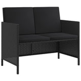 6 Piece Garden Dining Set With Cushions Poly Rattan