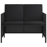 6 Piece Garden Dining Set With Cushions Poly Rattan