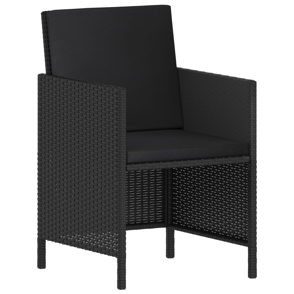 6 Piece Garden Dining Set With Cushions Poly Rattan