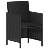 6 Piece Garden Dining Set With Cushions Poly Rattan