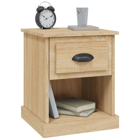 Bedside Cabinet 39X39X47.5 Cm Engineered Wood