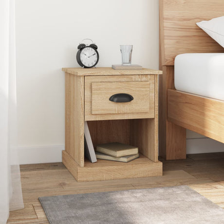 Bedside Cabinet 39X39X47.5 Cm Engineered Wood